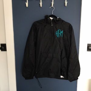 Charles River Quarter Zip with Hood and Pocket